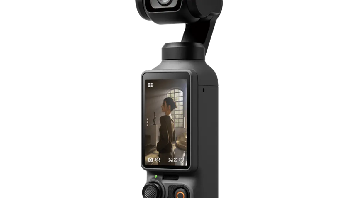 Content creator filming in the street